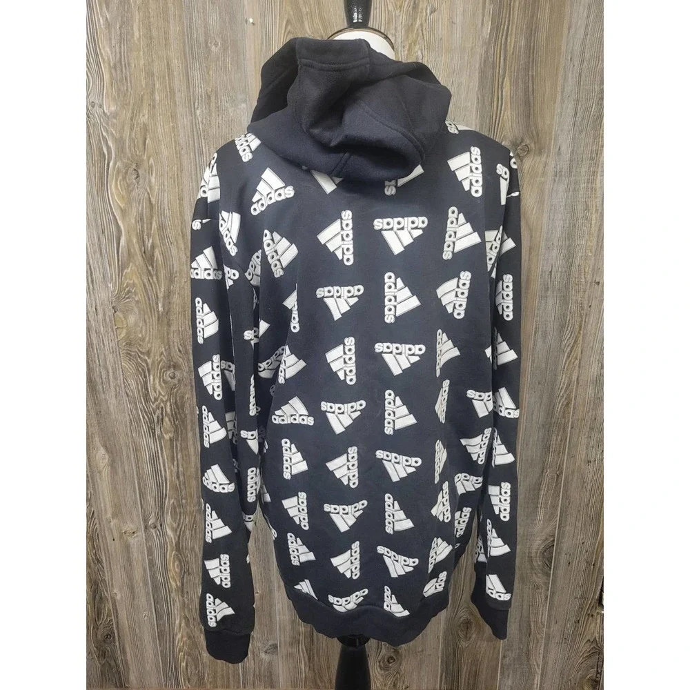 Adidas hoodie men's xl black